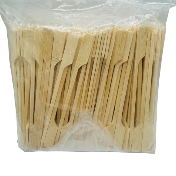 100 Bamboo Cocktail Picks Sticks For Parties & Events - Picture 3 of 3